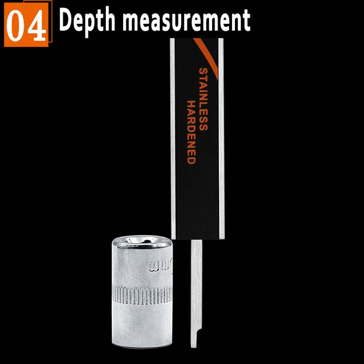 0-150 มม.พลาสติกเมตรสแตนเลสสตีลดิจิตอลอิเล็กทรอนิกส์ความแม่นยำสูง Vernier Caliper, 2 Units of mm/inch, 3 Units of mm/in/f