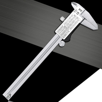 0-150 มม.พลาสติกเมตรสแตนเลสสตีลดิจิตอลอิเล็กทรอนิกส์ความแม่นยำสูง Vernier Caliper, 2 Units of mm/inch, 3 Units of mm/in/f
