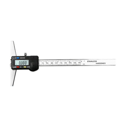 0-150 มม.ดิจิตอลจอแสดงผลความลึก Caliper Vernier Caliper ความลึกวัดไม้บรรทัด, 0-150mm