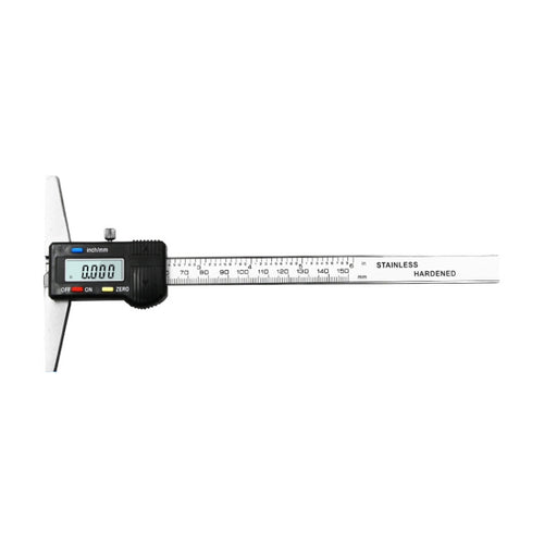 0-150 มม.ดิจิตอลจอแสดงผลความลึก Caliper Vernier Caliper ความลึกวัดไม้บรรทัด, 0-150mm