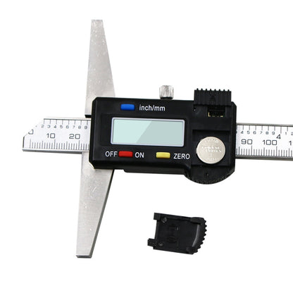 0-150 มม.ดิจิตอลจอแสดงผลความลึก Caliper Vernier Caliper ความลึกวัดไม้บรรทัด, 0-150mm