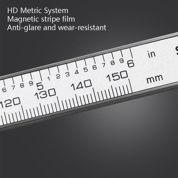 0-150 มม.ดิจิตอลจอแสดงผลความลึก Caliper Vernier Caliper ความลึกวัดไม้บรรทัด, 0-150mm