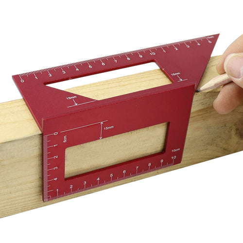ไม้ T-Shaped Marking Gauge Multi-Function Square อลูมิเนียมอัลลอยด์ Scribe