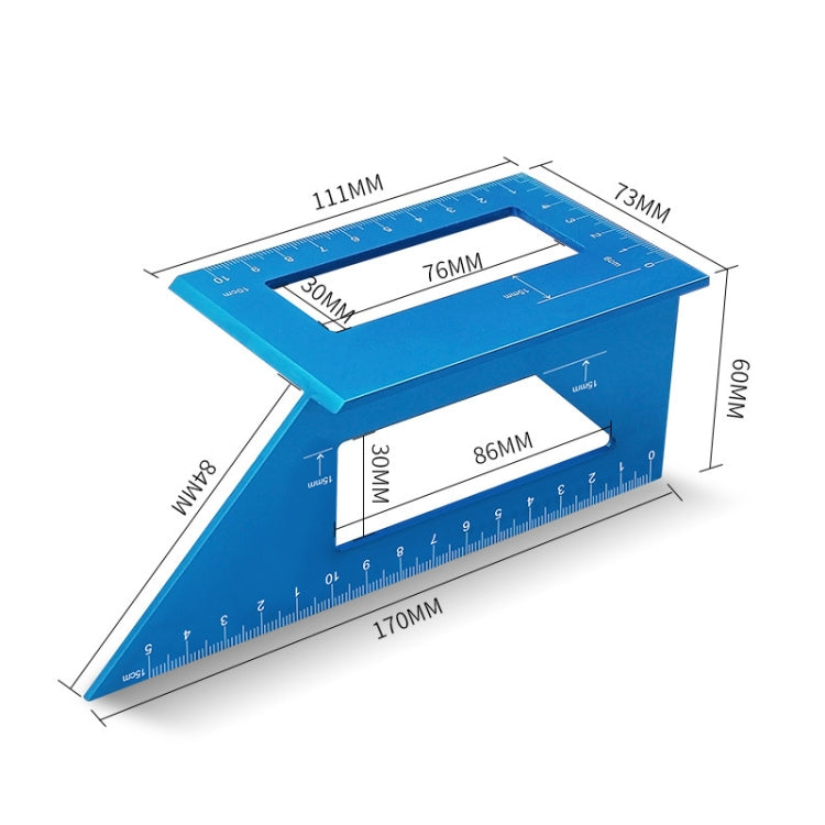 ไม้ T-Shaped Marking Gauge Multi-Function Square อลูมิเนียมอัลลอยด์ Scribe