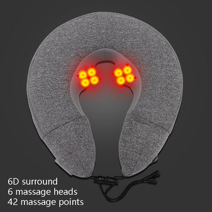 PL60 เครื่องนวดคอหมอนนวดกระดูกสันหลังส่วนคอในครัวเรือนหมอนรองคอรูปตัว U, PL60