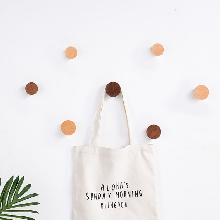 5 ชิ้นไม้เนื้อแข็งตะขอเสื้อผนังเล็บฟรีตะขอเหนียวที่แข็งแกร่ง, Nail-Free Strong Sticky Hook