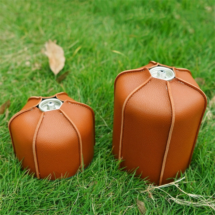 Outdoor Camping แบนถังแก๊สหนัง Camping Steam Lamp การใช้ถัง PU ฝาครอบป้องกัน, For 230g Gas Tank, For 450g Gas Tank