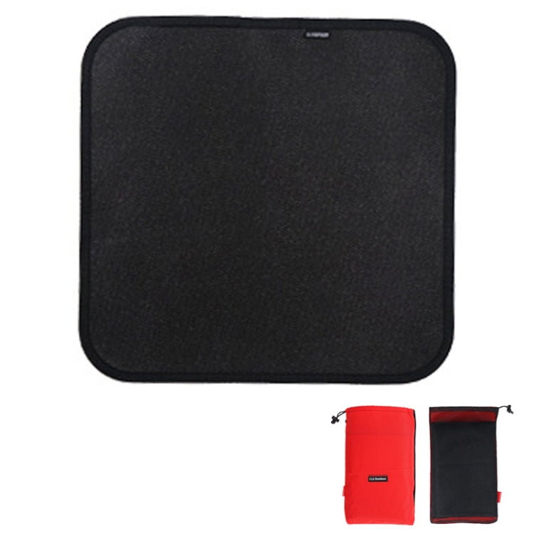 CLS Outdoor Camping ผ้าซิลิโคนทนไฟบาร์บีคิวปิคนิคแผ่นฉนวนกันความร้อน, S: 350x340mm, M: 450x370mm, L: 600x520mm, XL: 800x750mm