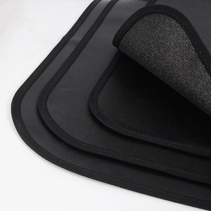 CLS Outdoor Camping ผ้าซิลิโคนทนไฟบาร์บีคิวปิคนิคแผ่นฉนวนกันความร้อน, S: 350x340mm, M: 450x370mm, L: 600x520mm, XL: 800x750mm