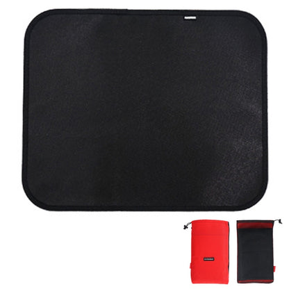 CLS Outdoor Camping ผ้าซิลิโคนทนไฟบาร์บีคิวปิคนิคแผ่นฉนวนกันความร้อน, S: 350x340mm, M: 450x370mm, L: 600x520mm, XL: 800x750mm