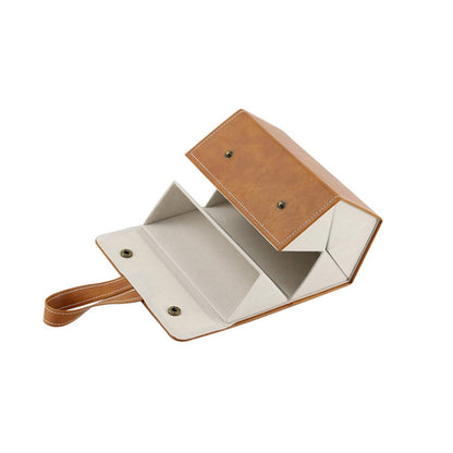เครื่องประดับมัลติฟังก์ชั่นกล่องเก็บแว่นตาขนาดเล็ก PU หนัง Handmade แว่นตา,รุ่น:, L6401 (Black), L6401 (Brown), L6402 (Black), L6402 (Brown), L6403 (Brown), L6392 (Brown)