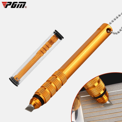 PGM Golf Club Cleaner เครื่องมือทำความสะอาดร่องหน้าคลับ จัดส่งสีแบบสุ่ม, Flat Knife, Plum Knife