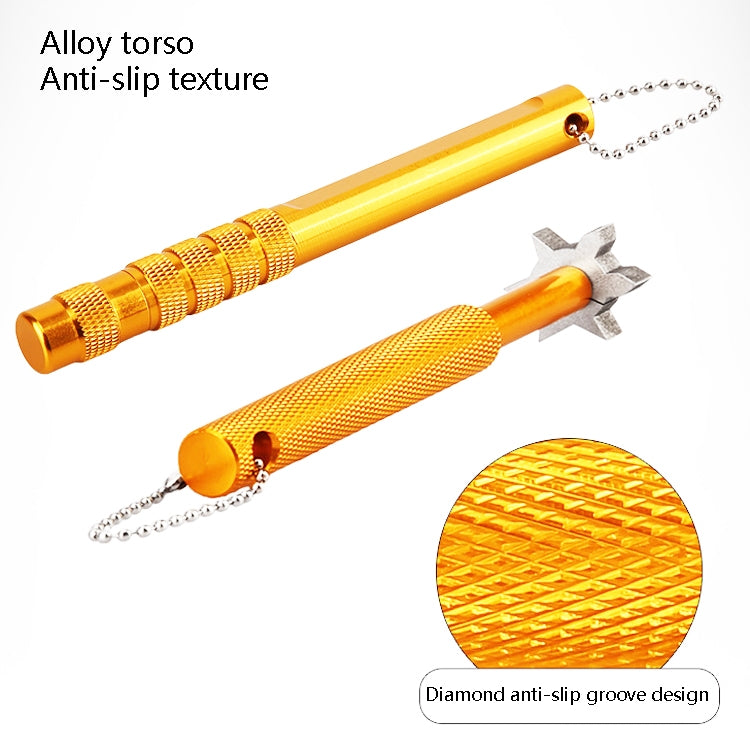 PGM Golf Club Cleaner เครื่องมือทำความสะอาดร่องหน้าคลับ จัดส่งสีแบบสุ่ม, Flat Knife, Plum Knife