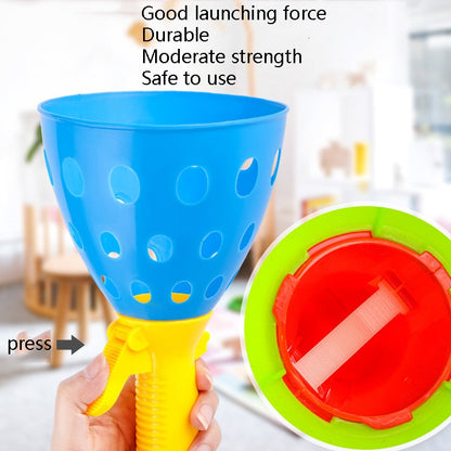 2 ชุดของเล่นเด็ก Catapult Ball ผู้ปกครอง-เด็กกลางแจ้ง Bouncy Ball ชุดเกม,การจัดส่งสีแบบสุ่ม, Bouncy Ball Game Kit