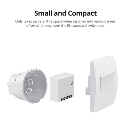 Sonoff MINIR2 Dual-Control WIFI สมาร์ทสวิตช์ DIY ชิ้นส่วนการปรับเปลี่ยนขนาดเล็ก