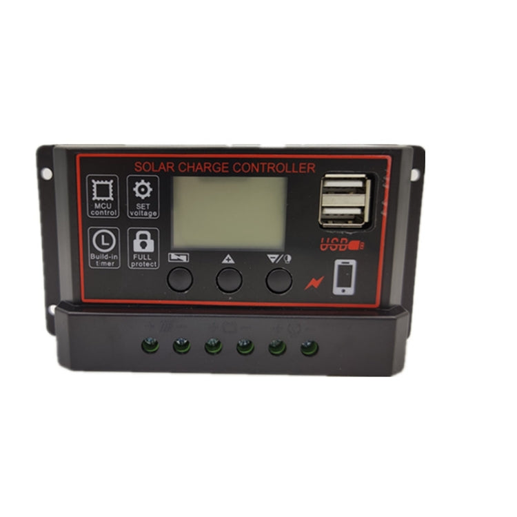 12V24V Simple Solar Controller การควบคุมเวลาแสงพลังงานแสงอาทิตย์ Charge และ Discharge Controller พร้อม USB, 10A, 20A, 30A