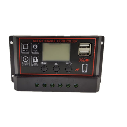 12V24V Simple Solar Controller การควบคุมเวลาแสงพลังงานแสงอาทิตย์ Charge และ Discharge Controller พร้อม USB, 10A, 20A, 30A