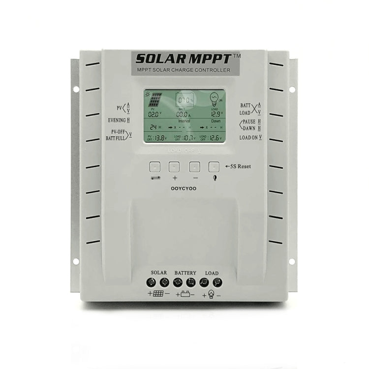 MPPT P60 60A 12V/24V เครื่องควบคุมการประจุพลังงานแสงอาทิตย์แบบระบุอัตโนมัติ