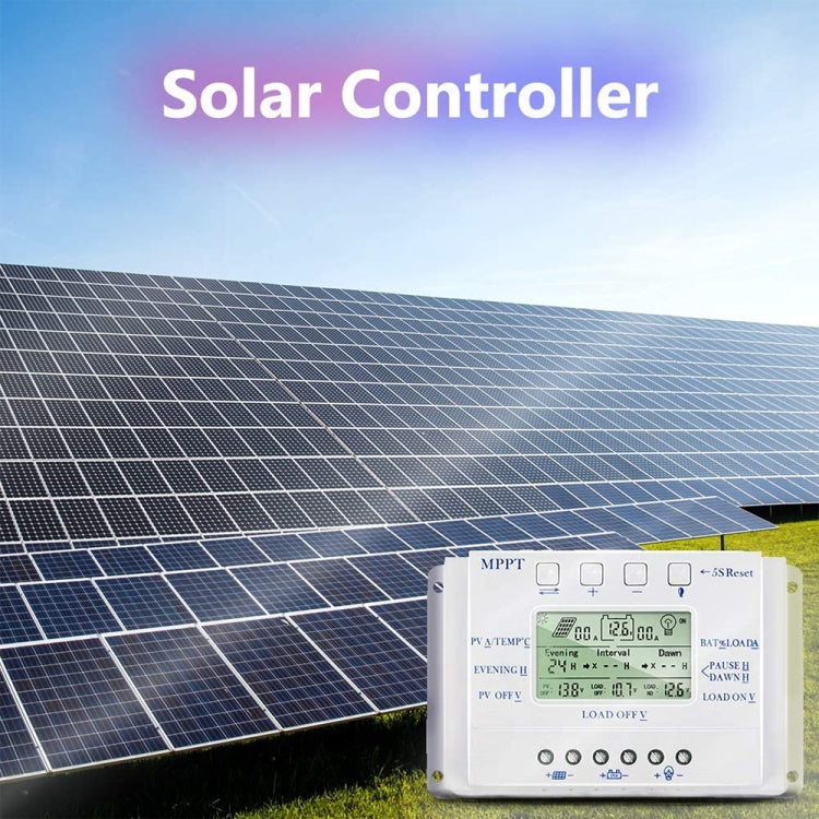 MPPT T40-40A คอนโทรลเลอร์ PWM พลังงานแสงอาทิตย์