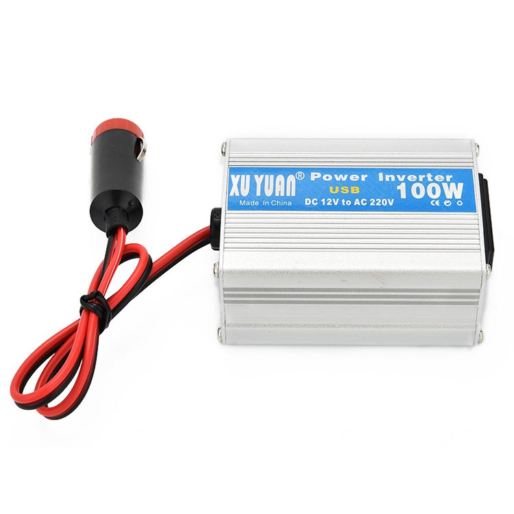 XUYUAN 100W รถอินเวอร์เตอร์รถโน๊ตบุ๊คพาวเวอร์ซัพพลายพร้อม USB, 12V to 220V