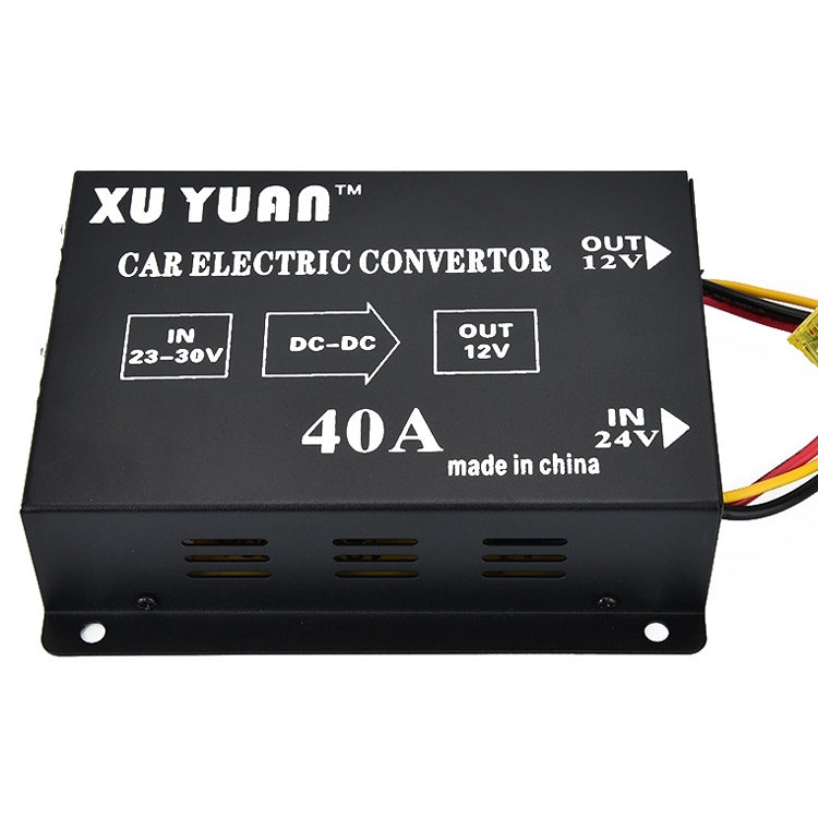 XUYUAN 480W Step-Down Converter 24V to 12V 40A ยานยนต์ DC Power Buck Converter, 480W 24V to 12V