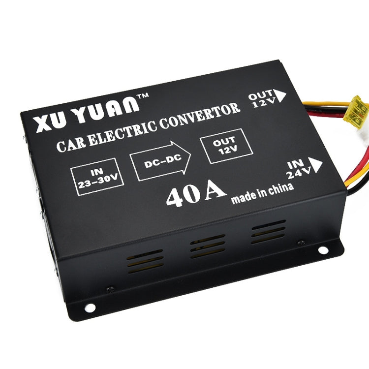 XUYUAN 480W Step-Down Converter 24V to 12V 40A ยานยนต์ DC Power Buck Converter, 480W 24V to 12V