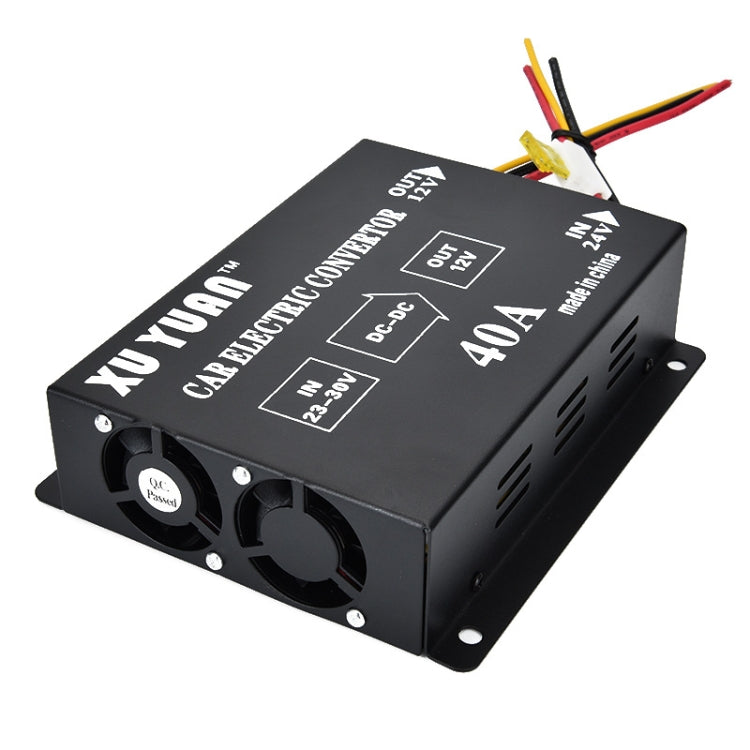 XUYUAN 480W Step-Down Converter 24V to 12V 40A ยานยนต์ DC Power Buck Converter, 480W 24V to 12V