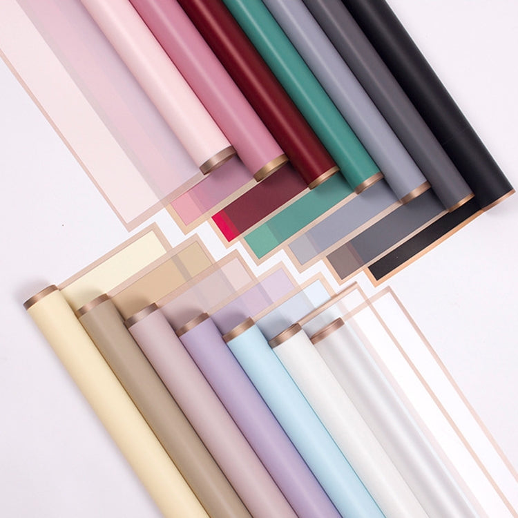 2 กระเป๋าพนมเปญดอกไม้ Matte กระดาษห่อดอกไม้กระดาษช่อดอกไม้วุ้นฟิล์มกันน้ำห่อของขวัญกระดาษ 58x58 ซม., Black, White, Goose Yellow, Pink, Grey, Red Pear, Clearance bBlue, Khaki, Lotus Color, Rose Pink, Light Grey, Matte, Lavender Purple, Emerald, Water Mist