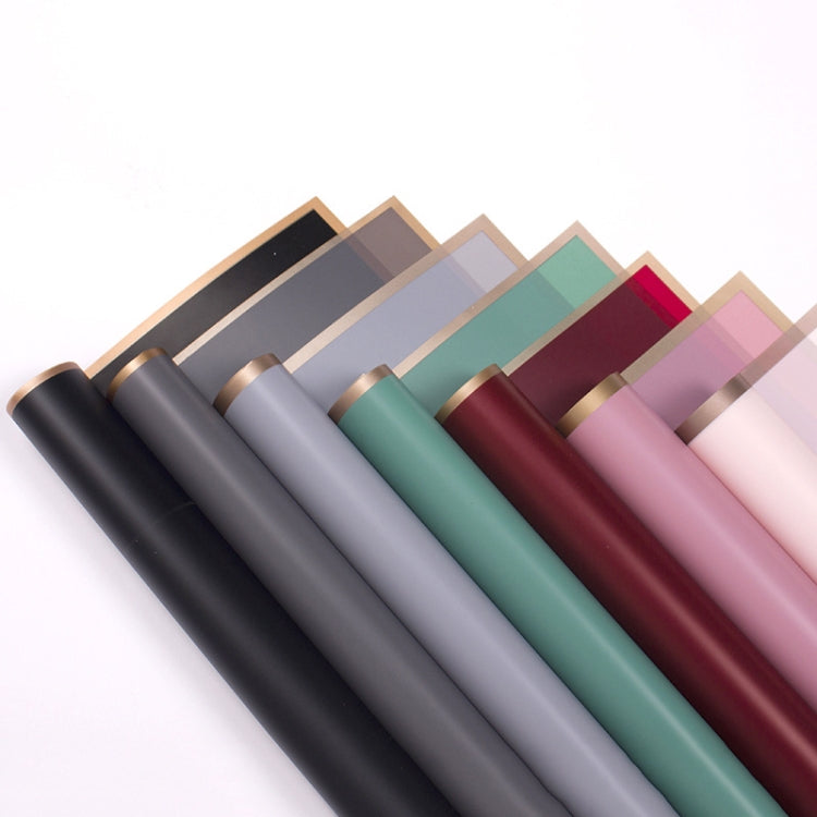 2 กระเป๋าพนมเปญดอกไม้ Matte กระดาษห่อดอกไม้กระดาษช่อดอกไม้วุ้นฟิล์มกันน้ำห่อของขวัญกระดาษ 58x58 ซม., Black, White, Goose Yellow, Pink, Grey, Red Pear, Clearance bBlue, Khaki, Lotus Color, Rose Pink, Light Grey, Matte, Lavender Purple, Emerald, Water Mist