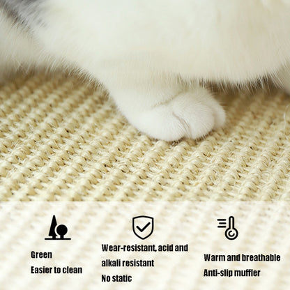 Cat Scratch Pad อุปกรณ์สำหรับสัตว์เลี้ยงพรมนอน Cat Placemat, การจัดส่งสีแบบสุ่ม, Overlock 30x40cm, Overlock 40x60cm, Overlock 50x80cm, Overlock 60x90cm