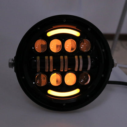 7 นิ้วรถจักรยานยนต์ Retro ดัดแปลงไฟหน้า Day Trip LED Far Near Beam ไฟสำหรับ Wrangler / Harley, Day Trip LED Far Near Beam Lights
