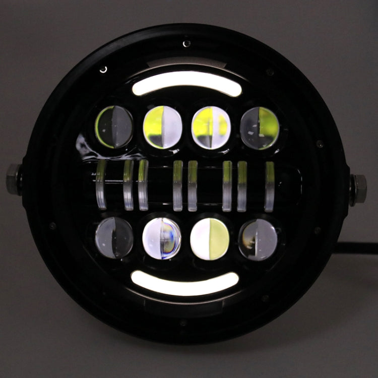 7 นิ้วรถจักรยานยนต์ Retro ดัดแปลงไฟหน้า Day Trip LED Far Near Beam ไฟสำหรับ Wrangler / Harley, Day Trip LED Far Near Beam Lights