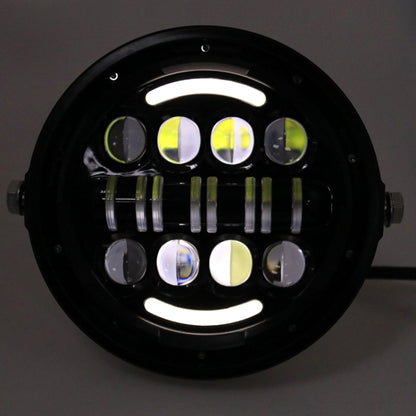 7 นิ้วรถจักรยานยนต์ Retro ดัดแปลงไฟหน้า Day Trip LED Far Near Beam ไฟสำหรับ Wrangler / Harley, Day Trip LED Far Near Beam Lights