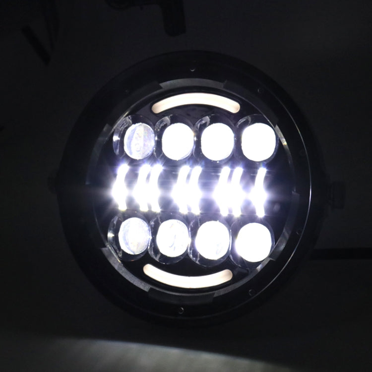 7 นิ้วรถจักรยานยนต์ Retro ดัดแปลงไฟหน้า Day Trip LED Far Near Beam ไฟสำหรับ Wrangler / Harley, Day Trip LED Far Near Beam Lights