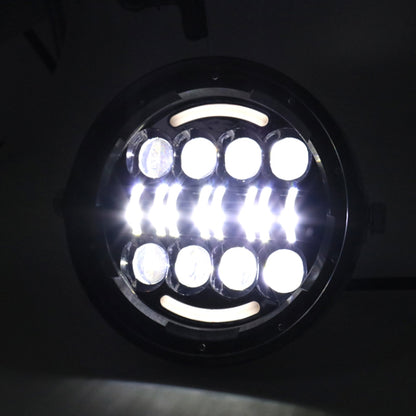 7 นิ้วรถจักรยานยนต์ Retro ดัดแปลงไฟหน้า Day Trip LED Far Near Beam ไฟสำหรับ Wrangler / Harley, Day Trip LED Far Near Beam Lights