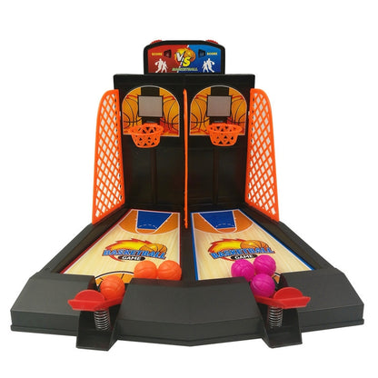 2 PCS Double Battle บาสเกตบอลของเล่นเด็ก Finger Catapult บาสเกตบอลเดสก์ท็อปยิงเกมเด็ก, 2 PCS Double Battle Basketball