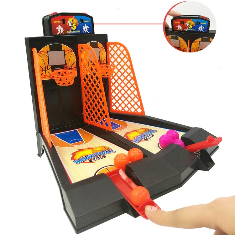 2 PCS Double Battle บาสเกตบอลของเล่นเด็ก Finger Catapult บาสเกตบอลเดสก์ท็อปยิงเกมเด็ก, 2 PCS Double Battle Basketball