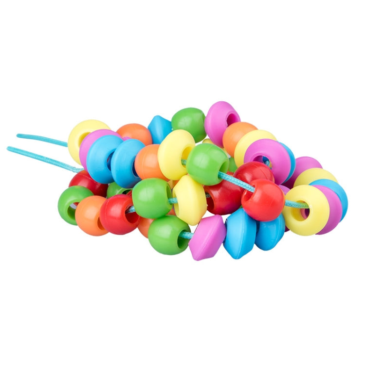 เด็กร้อยเกลียวของเล่นการศึกษาในช่วงต้นลูกปัดไม้ความรู้ความเข้าใจ, 60 PCS / Set Number+Animal