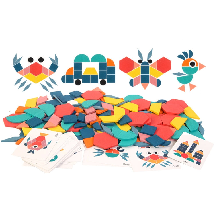 ไม้ 180 ชิ้นรูปทรงสามมิติปริศนาของเล่นเด็กการศึกษาจิ๊กซอว์สัตว์, 180 Pieces Animal Jigsaw