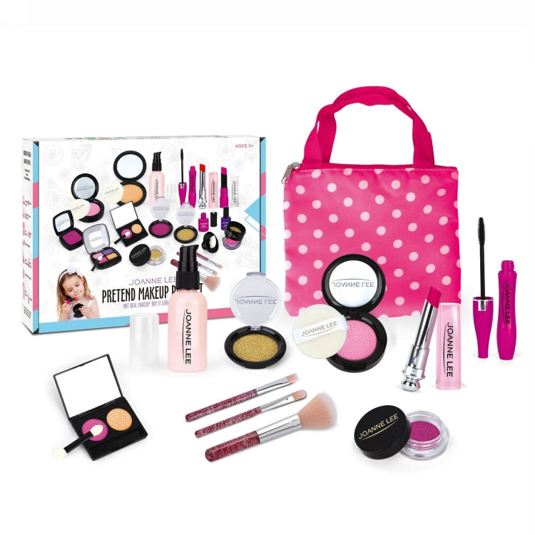 เด็กเครื่องสำอางชุดของเล่นจำลองสาวแต่งหน้าแกล้งเล่นของเล่นสไตล์:, 11 PCS / Set Polka Dot Bag