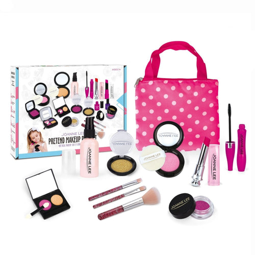 เด็กเครื่องสำอางชุดของเล่นจำลองสาวแต่งหน้าแกล้งเล่นของเล่นสไตล์:, 11 PCS / Set Polka Dot Bag