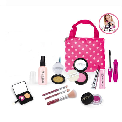 เด็กเครื่องสำอางชุดของเล่นจำลองสาวแต่งหน้าแกล้งเล่นของเล่นสไตล์:, 11 PCS / Set Polka Dot Bag