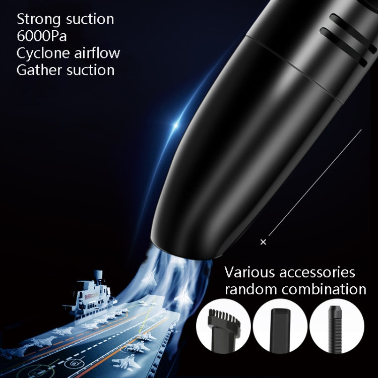 เครื่องดูดฝุ่นพกพาในรถยนต์แบบพกพา เครื่องดูดฝุ่นในรถยนต์ขนาดเล็ก, Wired Black, Wireless Black, Wireless Black Gray