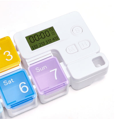 TF-248 7-Cell Smart Timing Reminder กล่องยาพลาสติกกล่องเก็บยา, TF-248