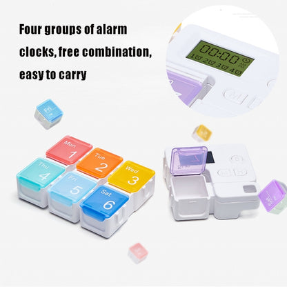 TF-248 7-Cell Smart Timing Reminder กล่องยาพลาสติกกล่องเก็บยา, TF-248