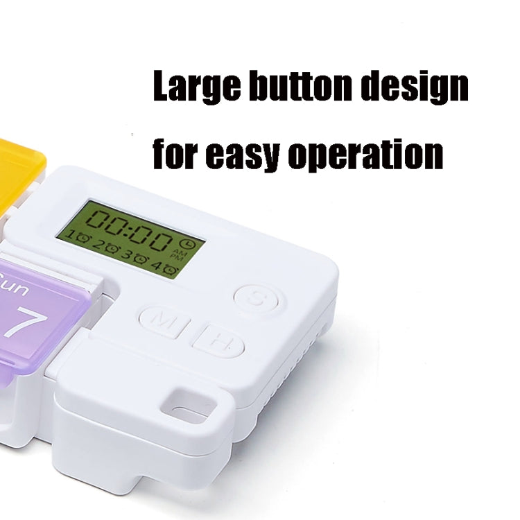 TF-248 7-Cell Smart Timing Reminder กล่องยาพลาสติกกล่องเก็บยา, TF-248