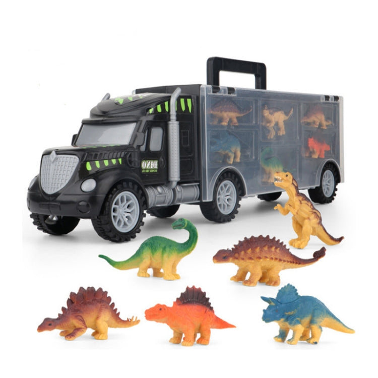 เด็ก DIY ไดโนเสาร์แบบพกพาคอนเทนเนอร์รถบรรทุกชุดของเล่นชุด, Dinosaur Truck