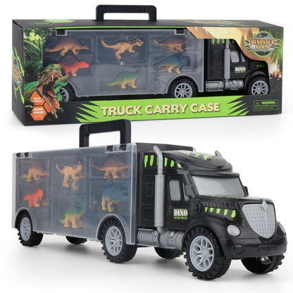 เด็ก DIY ไดโนเสาร์แบบพกพาคอนเทนเนอร์รถบรรทุกชุดของเล่นชุด, Dinosaur Truck
