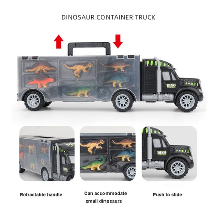 เด็ก DIY ไดโนเสาร์แบบพกพาคอนเทนเนอร์รถบรรทุกชุดของเล่นชุด, Dinosaur Truck