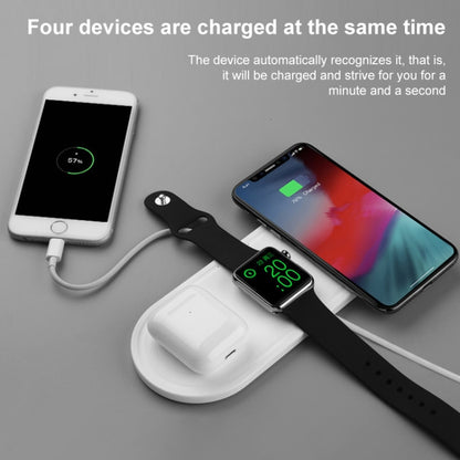 KT-W50A8 3 in 1 10W แท่นชาร์จไร้สายแบบมัลติฟังก์ชั่นสำหรับ iPhone / iWatch / AirPods
